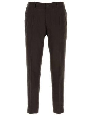 Dolce & Gabbana Dark Stretch Cotton Pant - Black