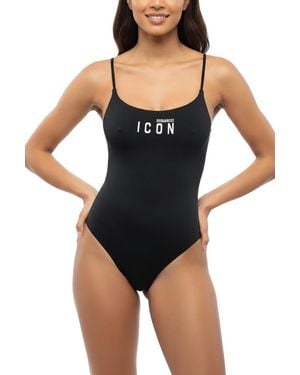 DSquared² Logo Swimwear - Black