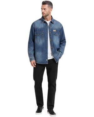 HUGO Oversized Denim Shirt - Blue