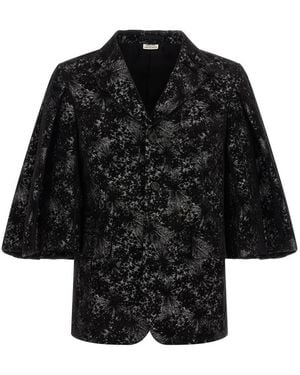 Comme des Garçons Regular Abstract Blazer - Black