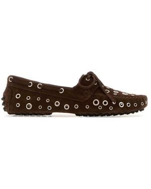 GIMAGUAS Suede Loafers - Brown