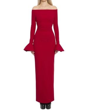 Solace London Anica Maxi Dress - Red