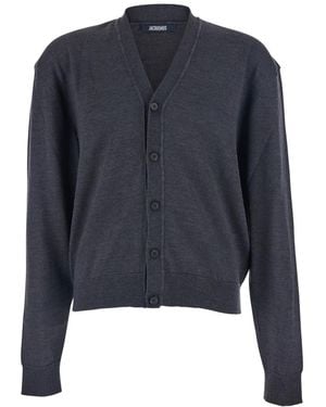 Jacquemus Solid Cardigan - Blue