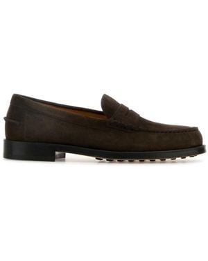 Tod's Suede Loafers - Black