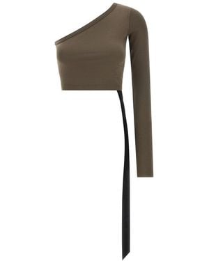 Rick Owens One Shoulder Top - Grey