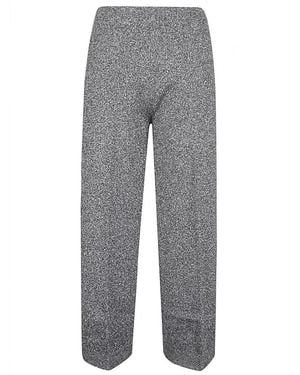 Circus Hotel Viscose Wide Leg Trousers - Grey