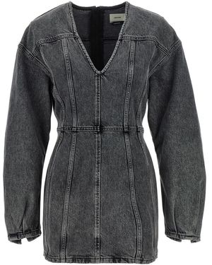 Haikure Denim Dress - Black
