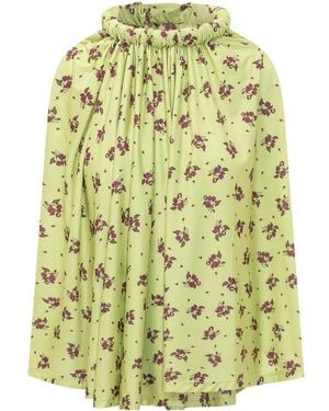 Coperni Floral Halter Neck Top - Green