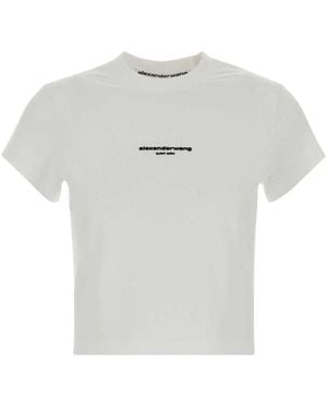 Alexander Wang Logo Crew Neck T-Shirt - White