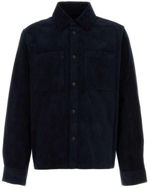 A.P.C. Corduroy Leon Shirt - Blue