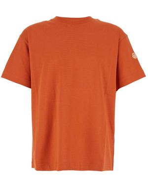 Moncler Crew Neck T-Shirt - Orange