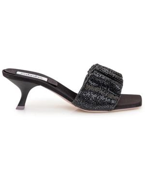 Sebastian Milano Slip-On Heels - Black
