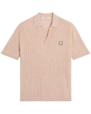 Maison Kitsuné Shirt Collar Polos - Pink