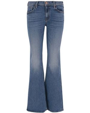 Mother Flared High Rise Jeans - Blue