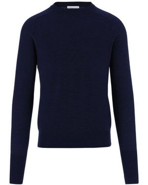 Oliver Lattughi Crew Neck Jumper - Blue