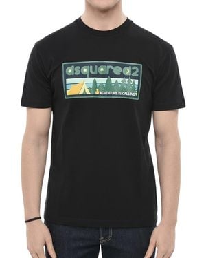 DSquared² Regular Logo T-Shirt - Black