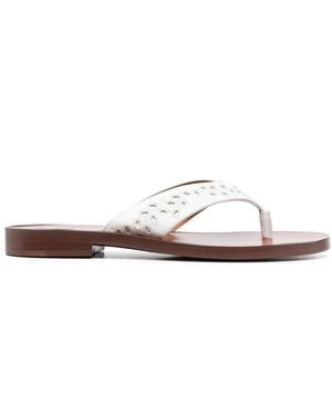 Chloé Leather Sandals - White
