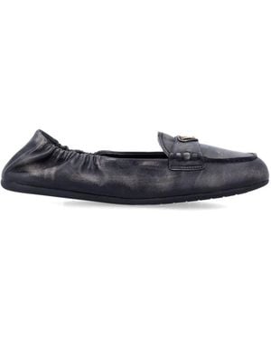 Prada Leather Loafers - Blue