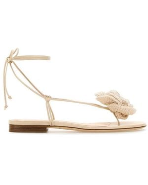 Magda Butrym Ivory Leather Sandals - White