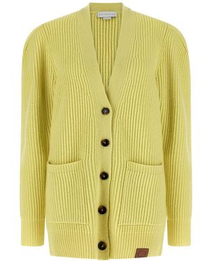 Stella McCartney Virgin Wool Cardigan - Yellow
