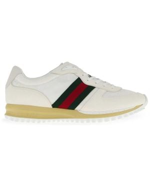 Gucci Lace Up Sneakers - White