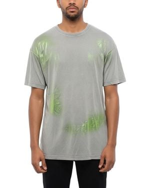 DIESEL Solid Crew Neck T-Shirt - Gray