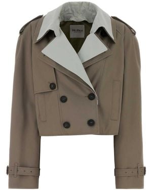 The Attico Cropped Jacket - Green