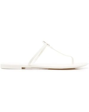 Tory Burch Slip On Flats - White