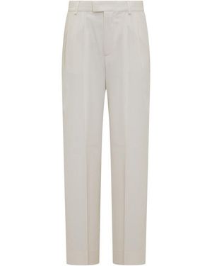 ARMARIUM Relaxed Flat Front Trousers - Grey