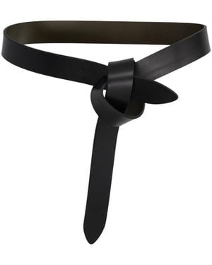 Isabel Marant Logo Knot Detail Belt - Black
