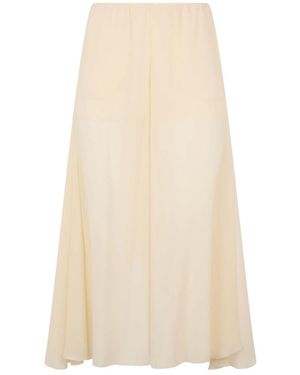 Chloé Relaxed Flat Front Pants - Natural
