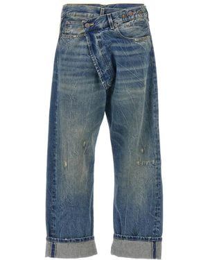 R13 Cross Over' Jeans - Blue