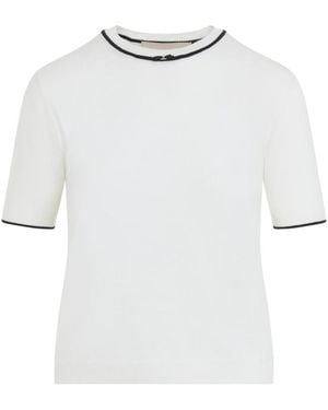 Valentino Crew Neck Sweater - White