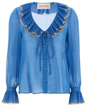 Valentino Silk Shirt - Blue