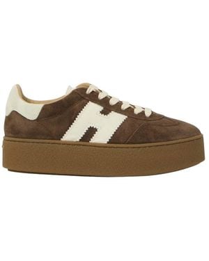 Hogan Logo Cool Sneakers - Brown