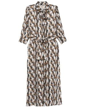 ALESSANDRO ENRIQUEZ Graphic-Print Dress - White