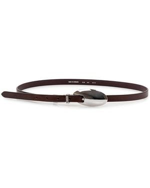 DIESEL Logo Buckle Belt - White