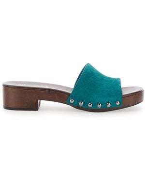 Jeffrey Campbell Slip-On Sandals - Green