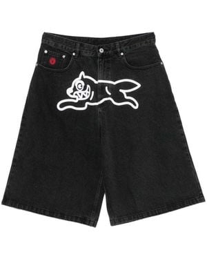 ICECREAM Relaxed Logo Shorts - Black