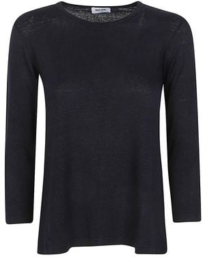 Base London Linen Jersey T-Shirt - Black