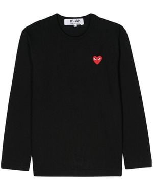 COMME DES GARÇONS PLAY Cotton T-Shirt - Black