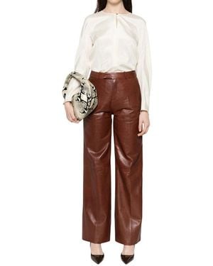 Max Mara Round Neck Top - Brown