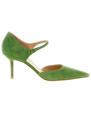 Francesco Russo Suede Heels - Green