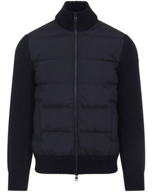 Moncler Dark Quilted Jacket - Blue