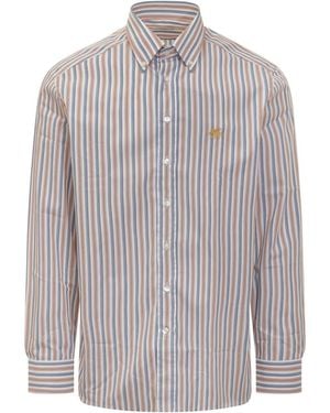 Etro Regular Stripes Shirt - Gray