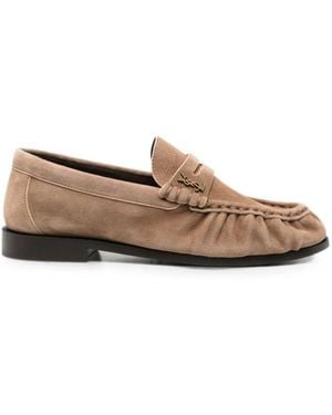 Saint Laurent Slip On Loafers - White