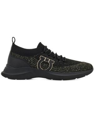 Ferragamo Logo Sneakers - Black
