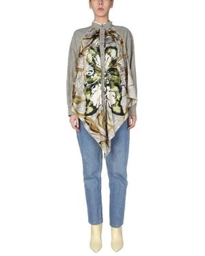 1/OFF Regular Printed Shirt - Blue