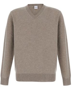 Aspesi V Neck Sweater - Gray