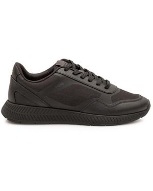 BOSS Lace-Up Sneakers - Black
